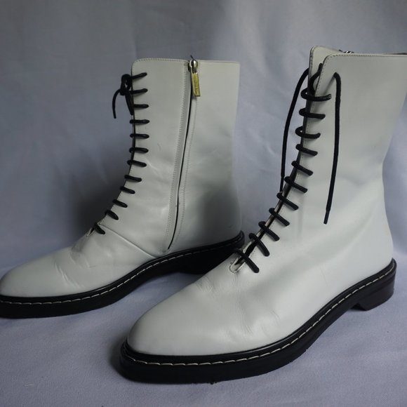 Fara Lace-Up Leather Combat Boot - Picture 3 of 4